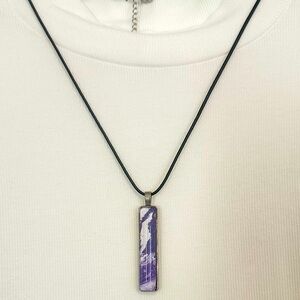 Purple Pendant Necklace
